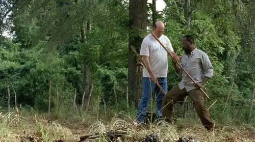 Sticks in the aikido scenes of The Walking Dead.