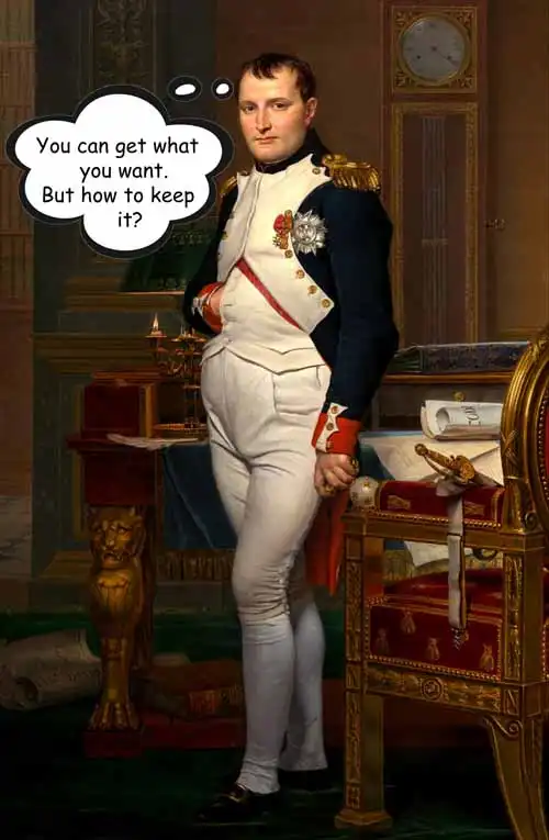 Napoleon mute meme.