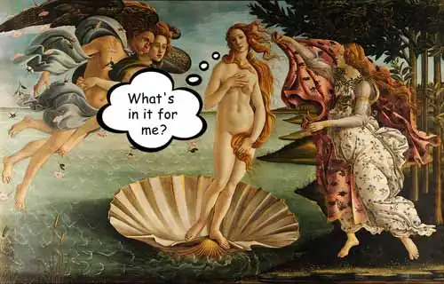 Venus. Mute meme by Stefan Stenudd.