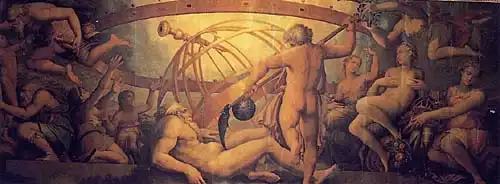 The castration of Uranus, by Giorgio Vasari, 16th Century.