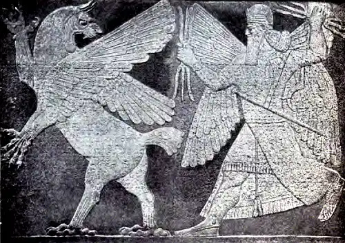 Marduk chasing Tiamat.