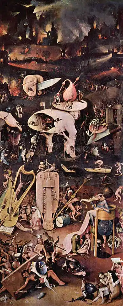 Hell, by Hieronymus Bosch (1450-1516).