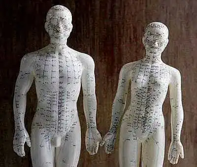 Acupuncture dolls.