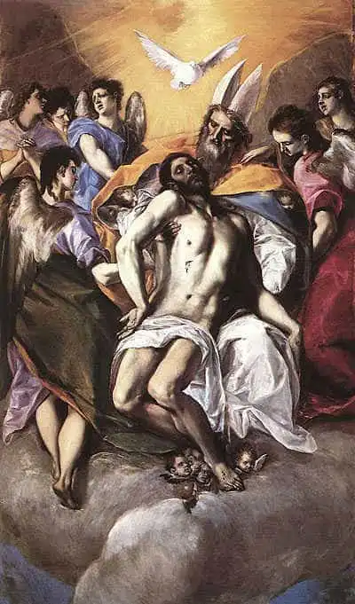 The Holy Trinity, by El Greco 1577.