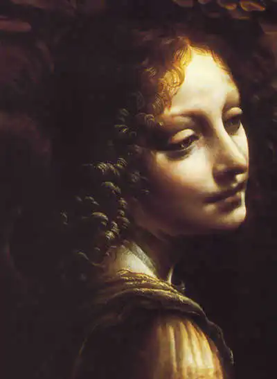 Detail from Virgin of the Rocks, painted by Leonardo da Vinci in the 1480s.