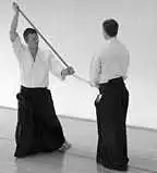 USHIRO: jodan kamae.