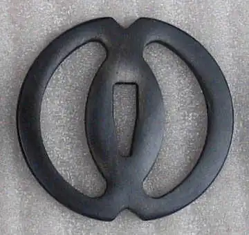 Tsuba, sword guard. Design by the samurai Miyamoto Musashi.