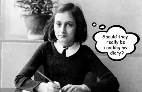 Anne Frank mute meme.