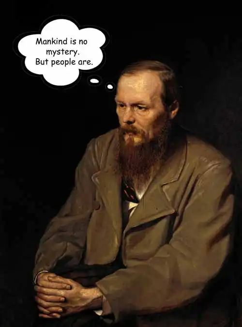 Dostoyevsky mute meme.