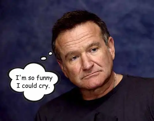 Robin Williams mute meme.
