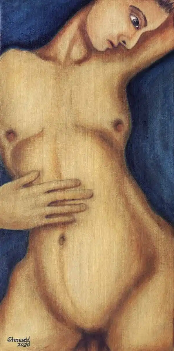 Adonis belt. Oil painting by Stefan Stenudd, 2020.