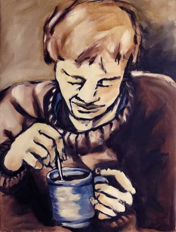 Cup. Oil painting by Stefan Stenudd, 1994.
