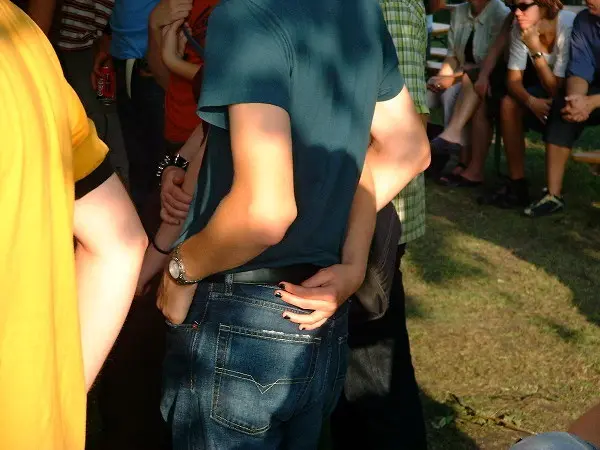 Folks at a festival. Photo: Stefan Stenudd.