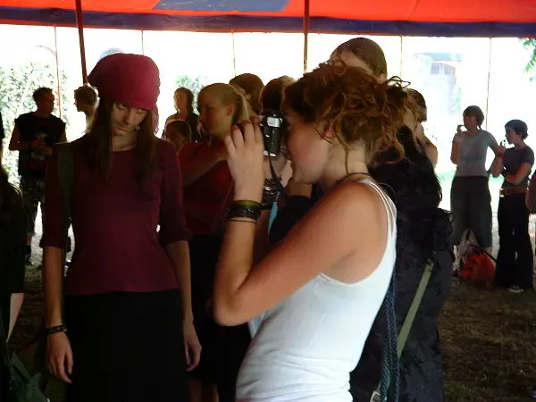 Folks at a festival. Photo: Stefan Stenudd.