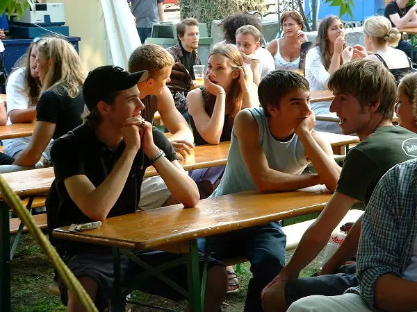 Folks at a festival. Photo: Stefan Stenudd.