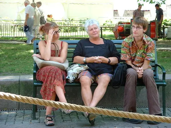 Folks at a festival. Photo: Stefan Stenudd.