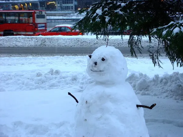 Snow on Christmas Day in Stockholm. Photo by Stefan Stenudd.