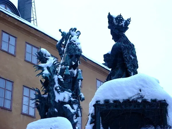 Snow on Christmas Day in Stockholm. Photo by Stefan Stenudd.