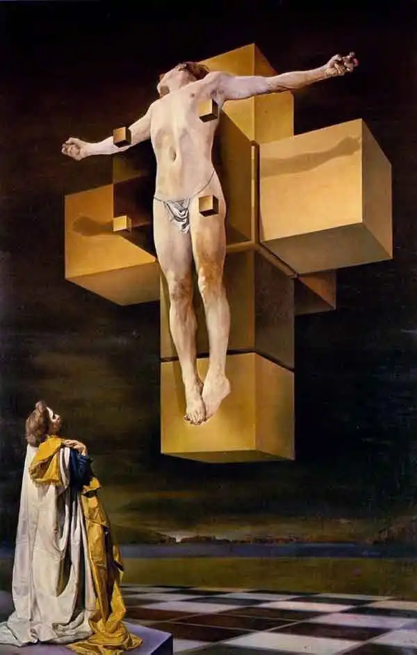 Crucifixion, by Salvador Dali 1954.