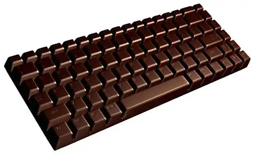 Chocolate keyboard.